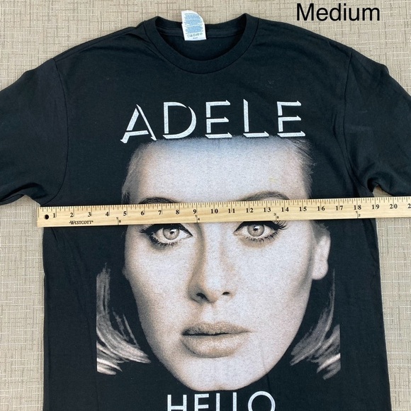 Adele Hello US Tour 2016 Black Concert Tee - Picture 7 of 9